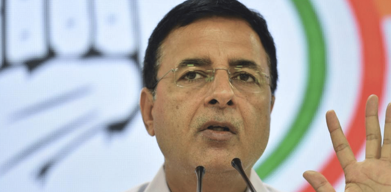 Congress' chief spokesperson Randeep Surjewala. Credit: PTI Photo