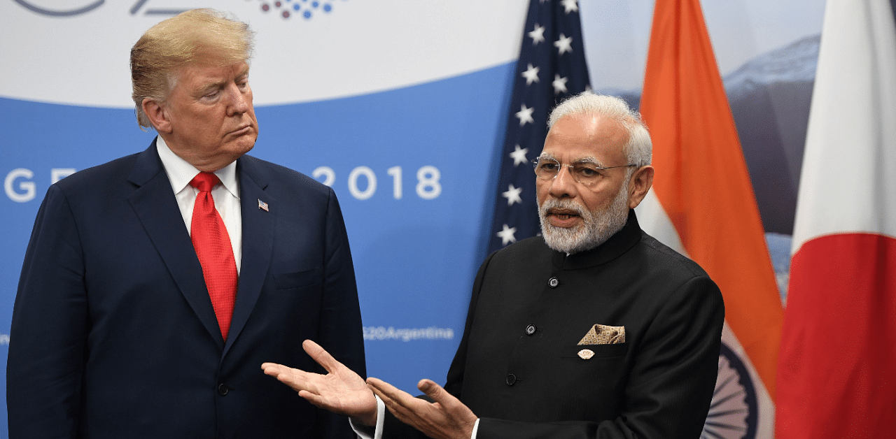 US President Donald Trump and Indian Prime Minister Narendra Modi. Credit: AFP Photo