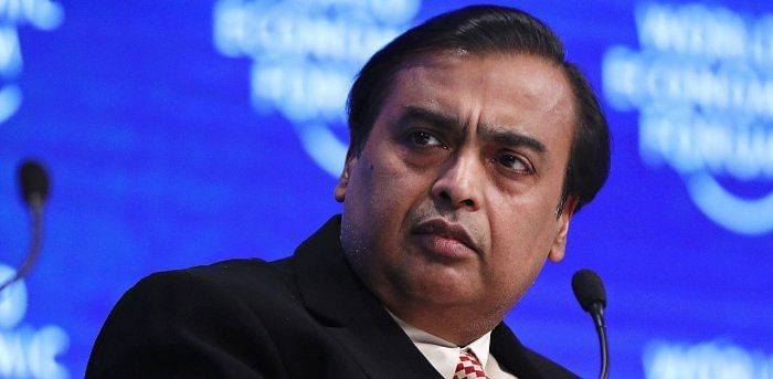Ambani is tapping the backers of his digital services business, which has secured $20 billion in recent months, as he seeks funding for Reliance Retail. Credit: Bloomberg