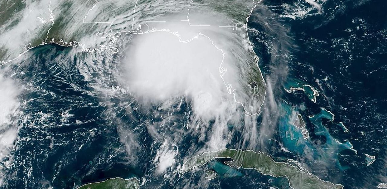 Satellite image shows Hurricane Sally off the Gulf of Mexico. Credit: AFP