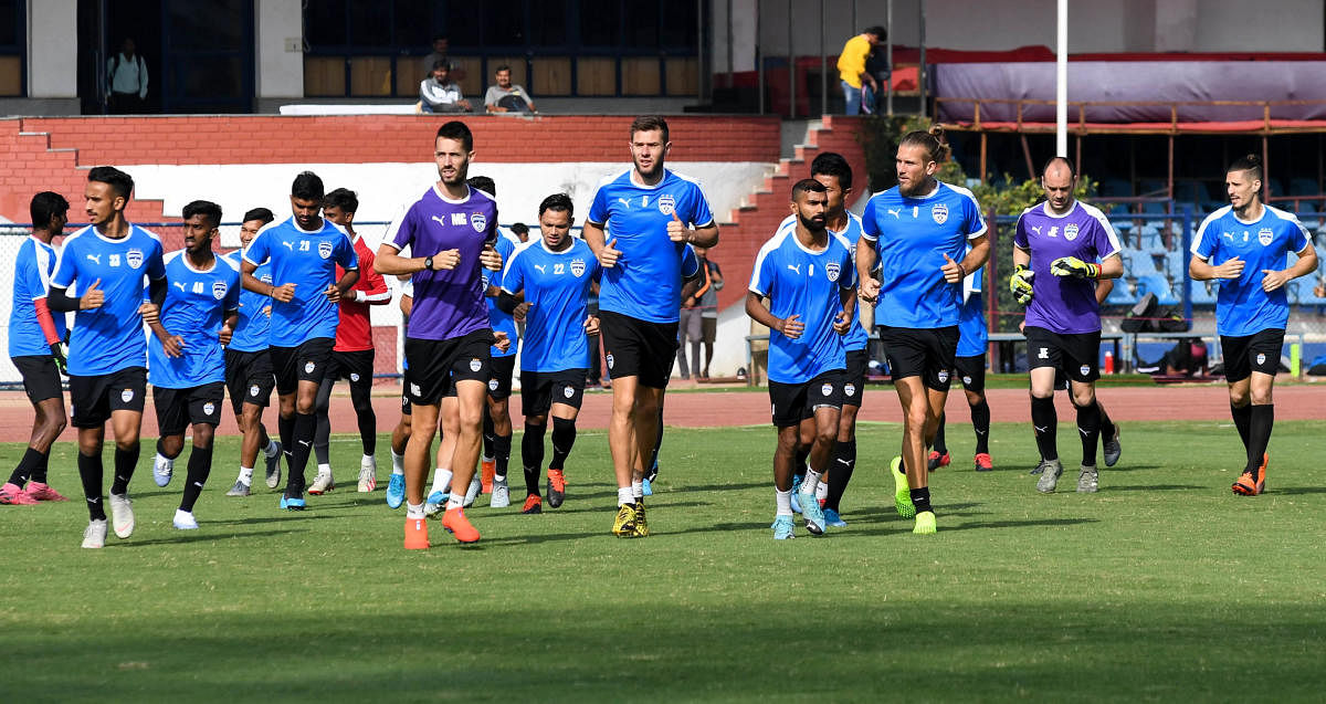 Bengaluru FC plans to do their pre-season training in the BFC Residential Training facilities in Ballari from the first week of October. DH FILE PHOTO