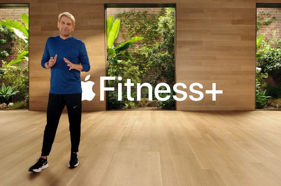 Jay Blahnik, Senior Director, Fitness Technologies, Apple elaborating on Fitness+ service. Credit: Apple