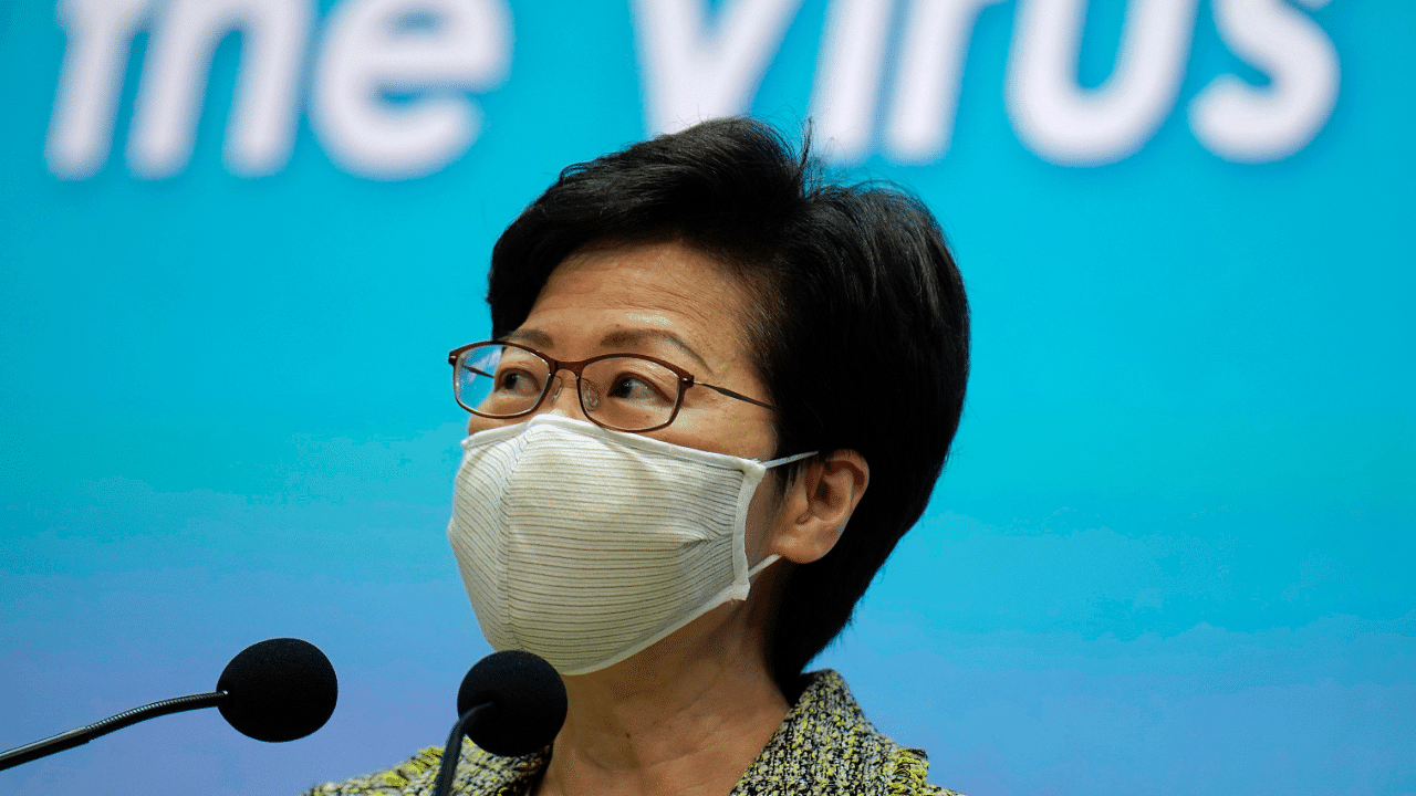 Hong Kong Chief Executive Carrie Lam. Credits: AP Photo