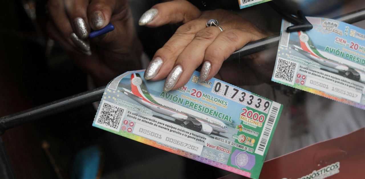 Lottery tickets for a Mexico luxury presidential plane. Credit: Reuters Photo