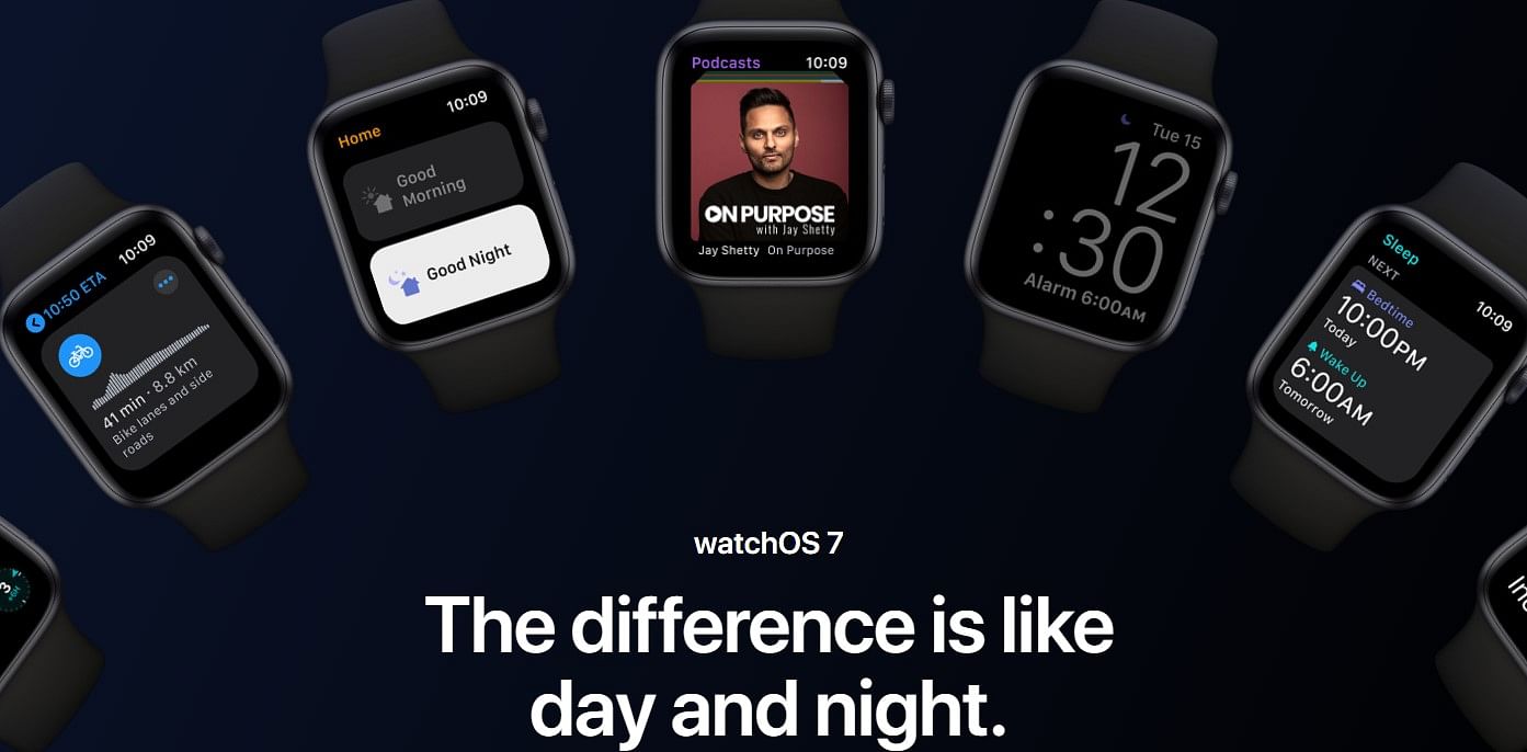 Apple watchOS 7 released. Credit: Apple