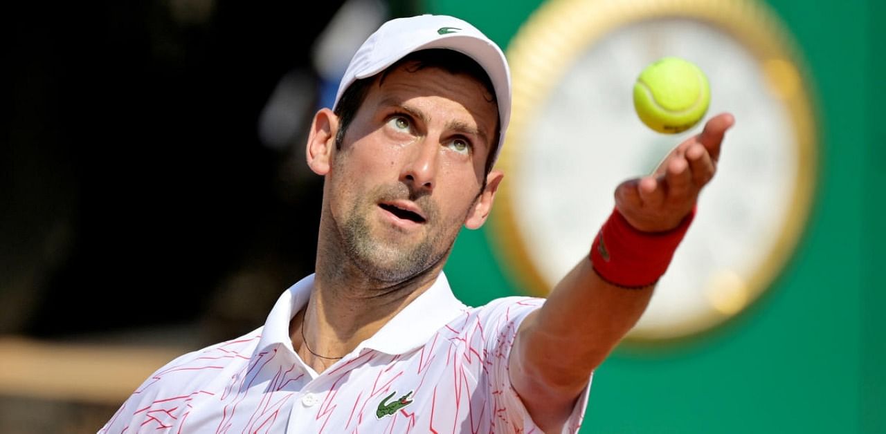 Serbia's Novak Djokovic in action. Credit: Reuters