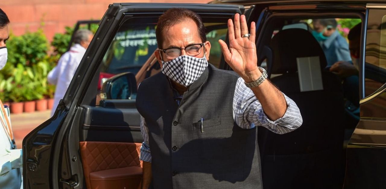 Union Minister for Minority Affairs Mukhtar Abbas Naqvi. Credit: PTI