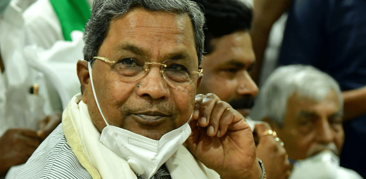 Karnataka Leader of the Opposition Siddaramaiah. Credit: DH Photo