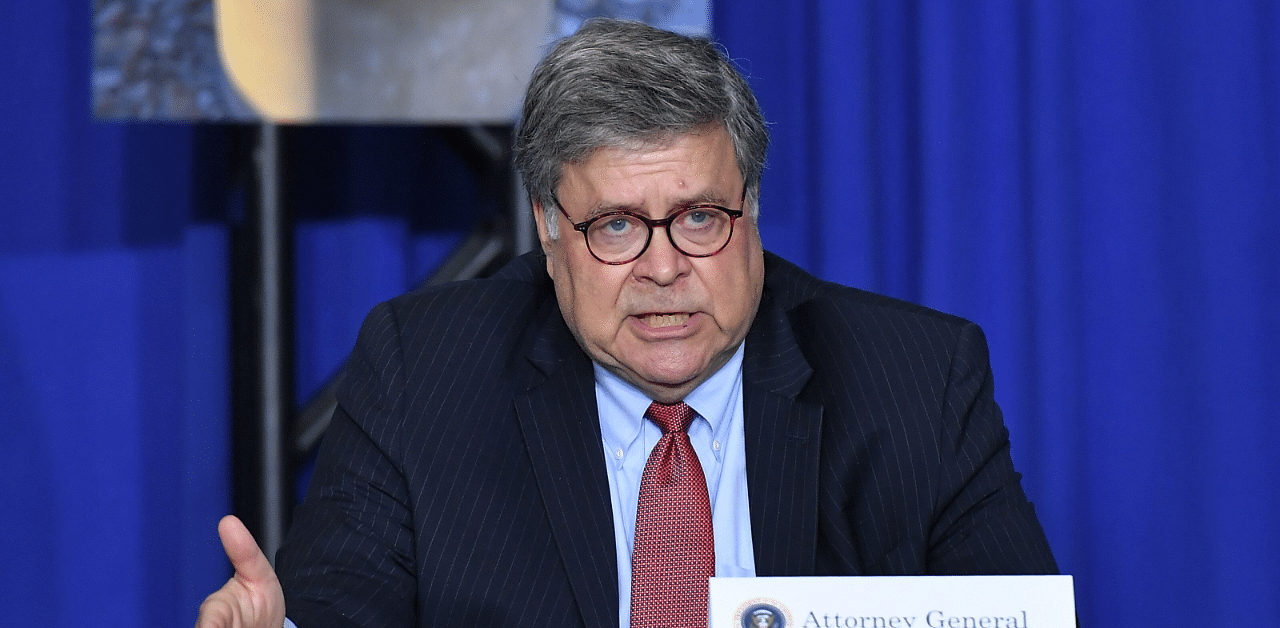 US Attorney General William Barr. Credit: AFP Photo