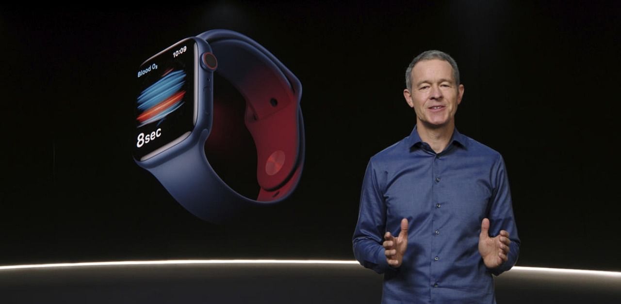 Apple's Jeff Williams unveils Apple Watch Series 6. Credit: AP Photo