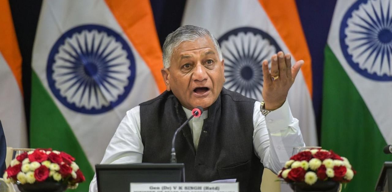 Minister of State for Road Transport and Highways VK Singh discussed the Cabinet note in a Rajya Sabha reply. Credit: PTI