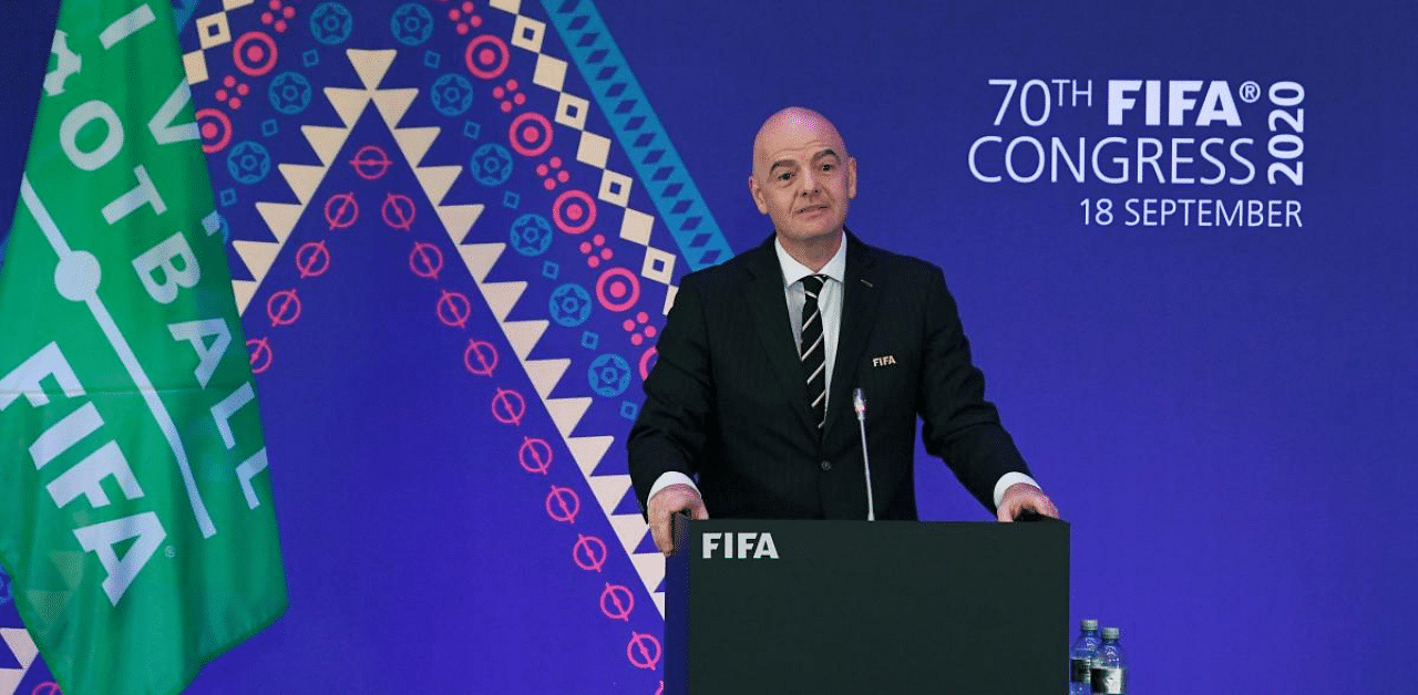 Criminal proceedings were opened against Infantino in July by a special prosecutor looking at meetings in 2016 and 2017 he had with Switzerland's then-attorney general who led an investigation of alleged corruption in soccer under previous FIFA leadership. Credit: AFP Photo