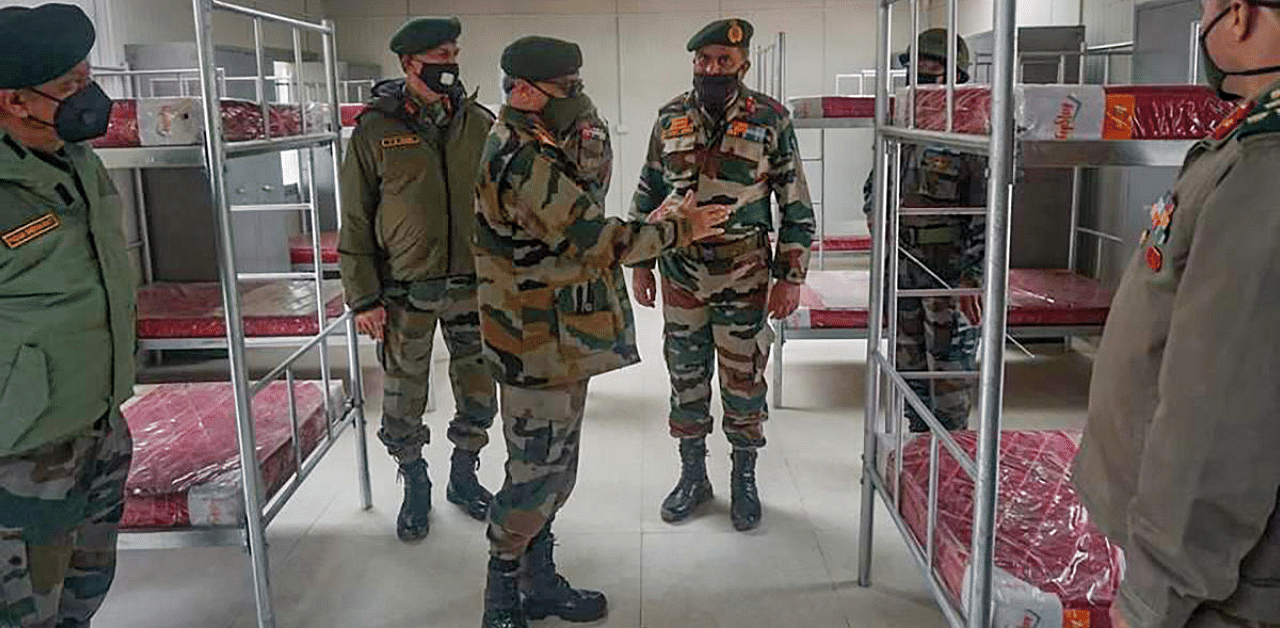 A series of measures have been put in place to check the spread of infections in the armed forces, which included a campaign on preventive measures. Credit: PTI Photo