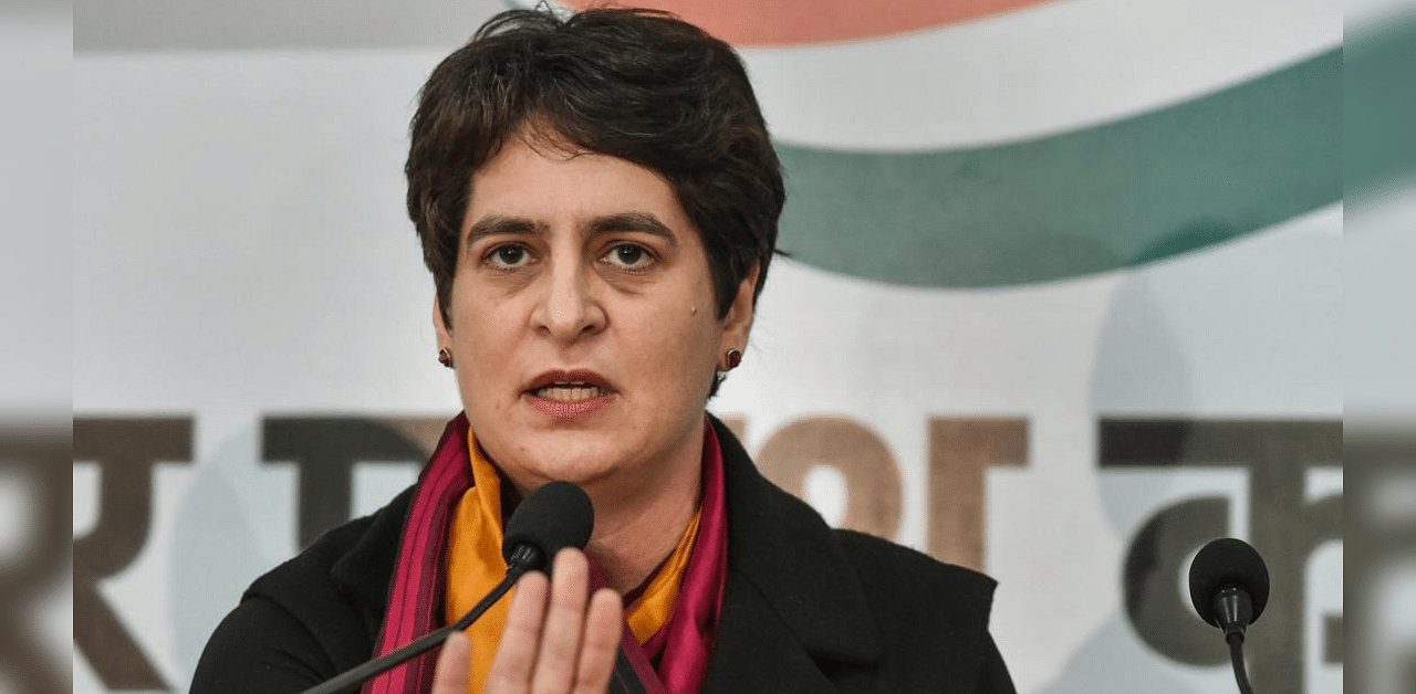 The BJP Government in UP should be in the role of providing jobs, but it is working to obstruct appointments, Priyanka Gandhi said. Credit: PTI Photo