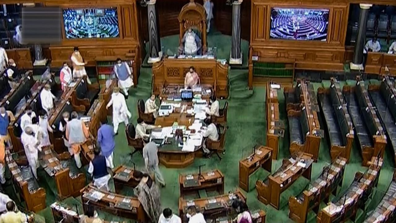 The Lok Sabha has so far passed three Bills to replace agriculture sector related ordinances. Credit: PTI.