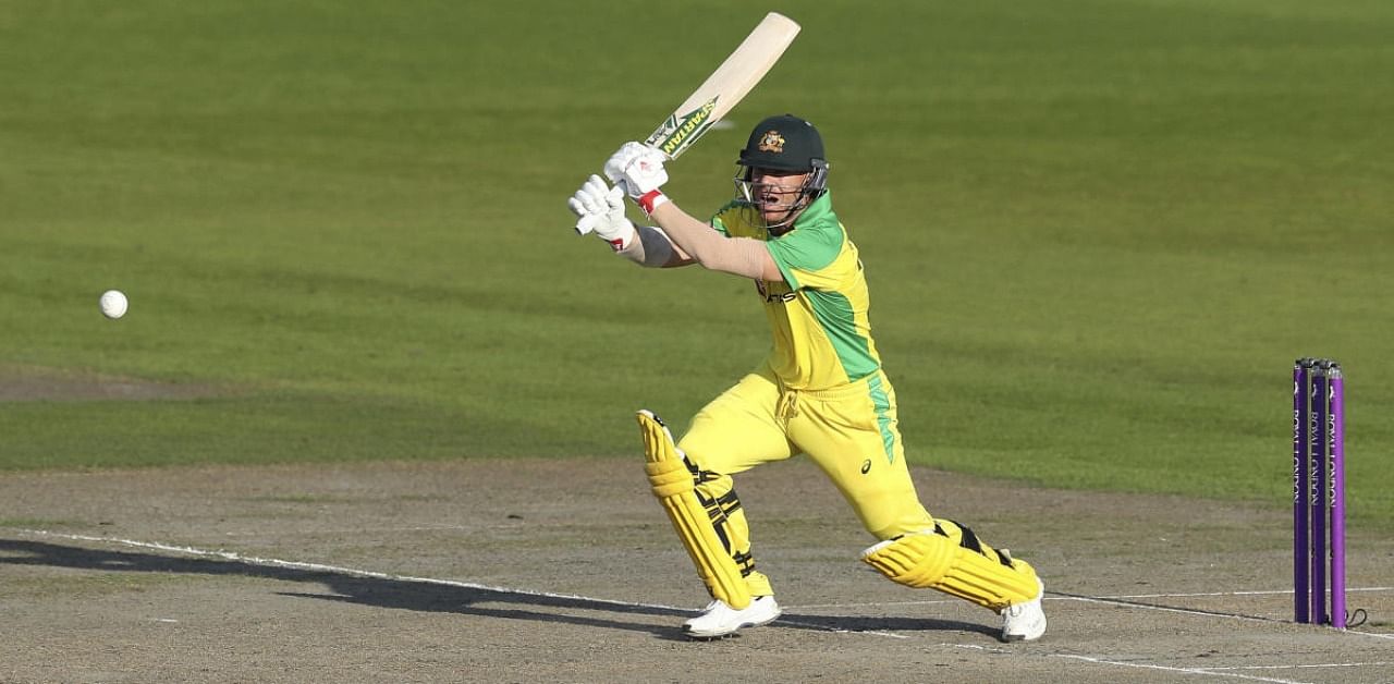 Australian cricketer David Warner. Credit: AP Photo