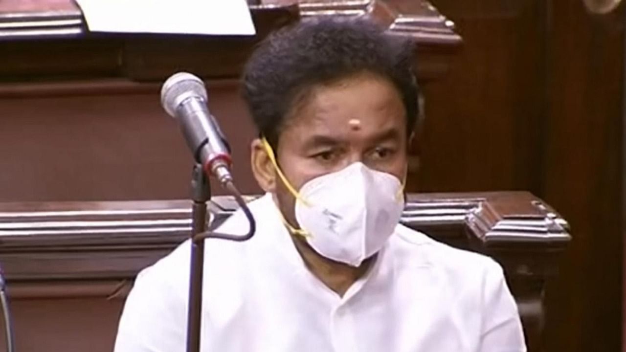 BJP MP G. Kishan Reddy speaks in the Rajya Sabha during the ongoing Monsoon Session of Parliament. Credit: PTI.