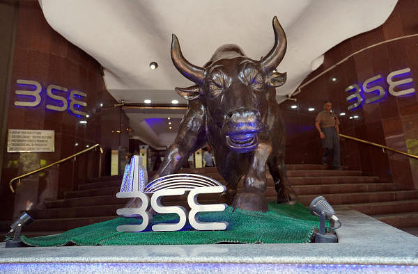 The 30-share BSE index settled 300.06 points or 0.79 per cent down at 37,734.08. Credit: Reuters File Photo