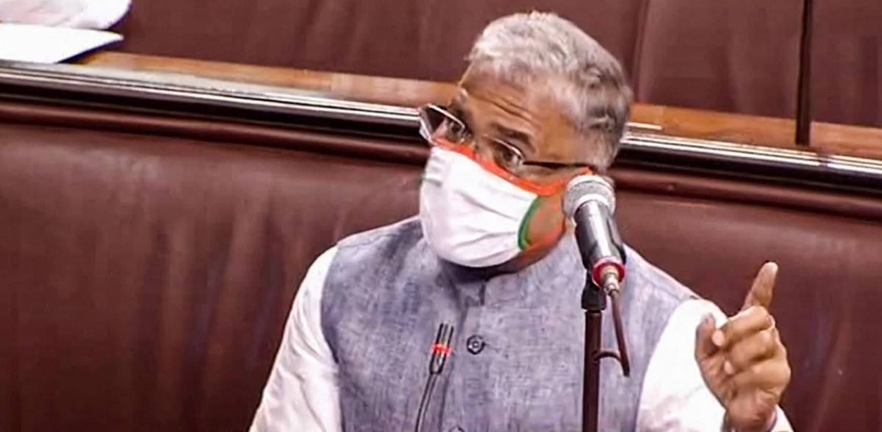 JDU MP Harivansh Narayan Singh speaks in the Rajya Sabha. Credit: PTI