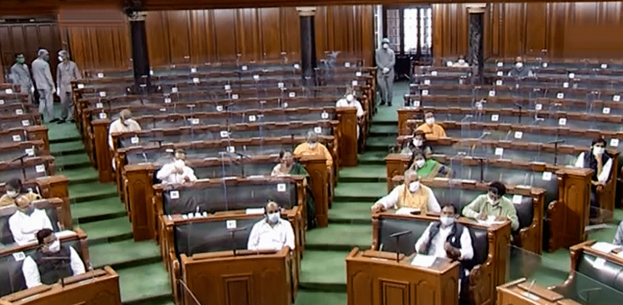 Parliamentarians in Rajya Sabha during the ongoing Monsoon Session of Parliament. Credit: PTI Photo