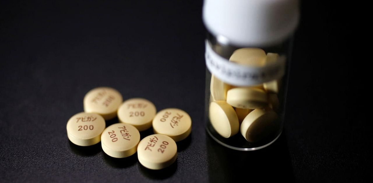 Tablets of Avigan (generic name : Favipiravir), a drug approved as an anti-influenza drug in Japan. Credit: Reuters