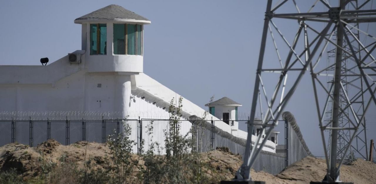 'Re-education camp' in China's Xinjiang region. Credit: AFP Photo