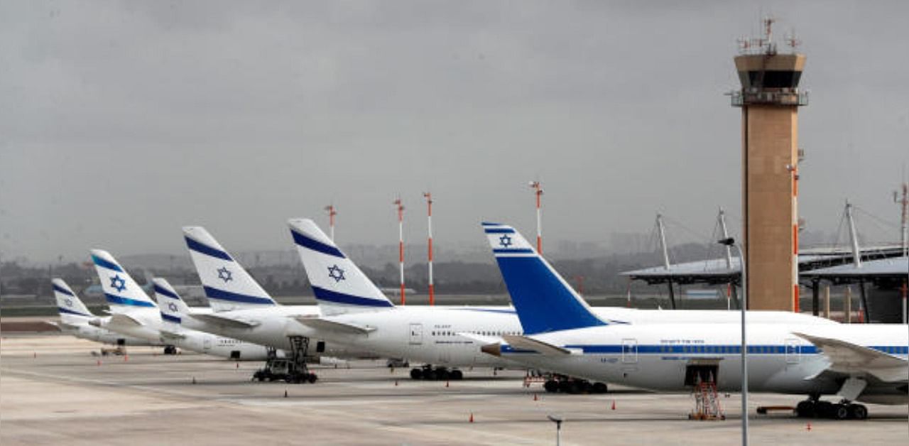 El Al Israel Airlines planes are seen on the tarmac at Ben Gurion International airport in Lod, near Tel Aviv, Israel. Credit: Reuters photo