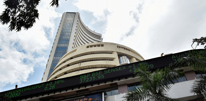Sensex surges 324.27 points to 38,058.35 in the opening session. Credit: PTI Photo