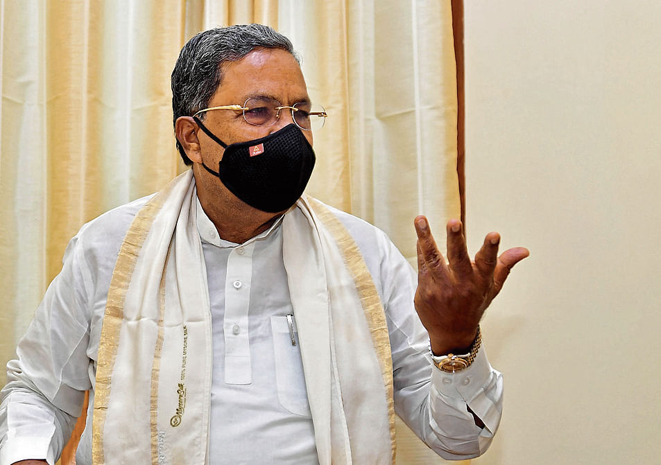 Leader of the Opposition Siddaramaiah. Credits: DH Photo
