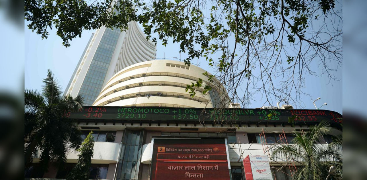 At the end of the day's trade, the 30-share BSE Sensex closed at 36,553.60, down 1,114.82 points (2.96%). Credit: AFP File Photo