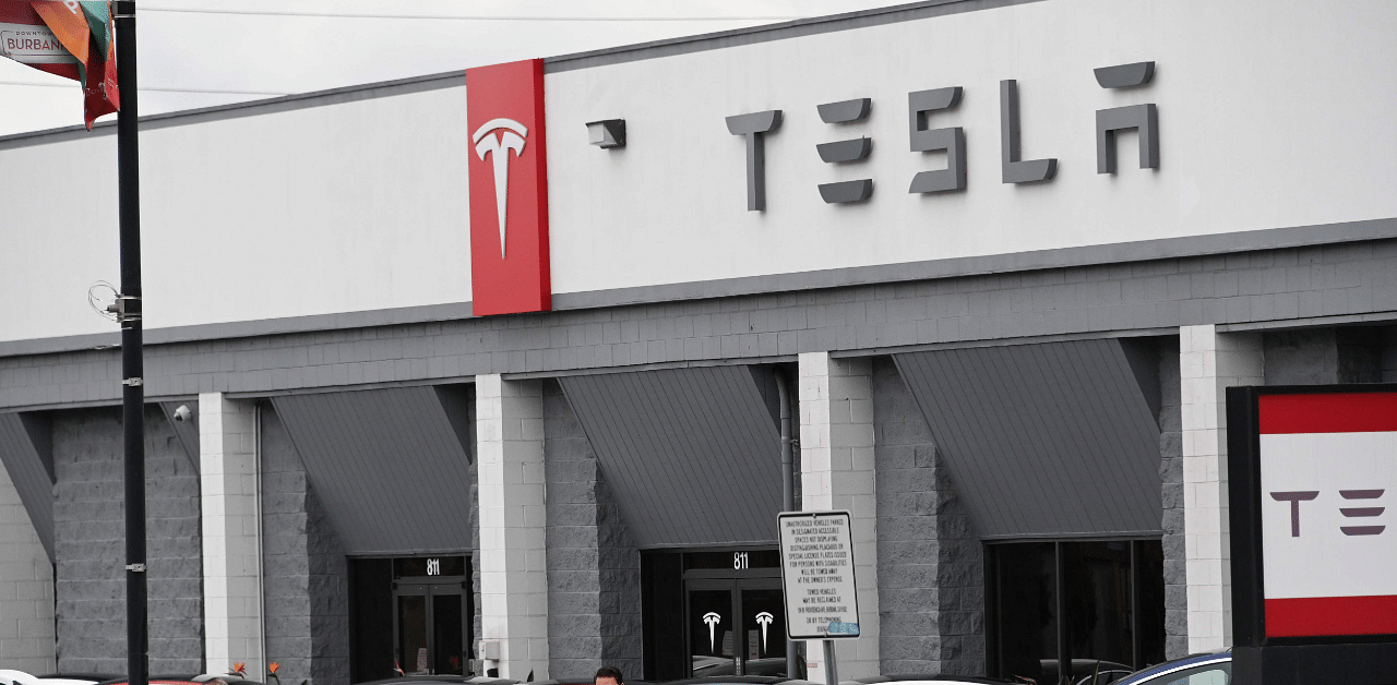 Tesla showroom. Credit: AFP Photo