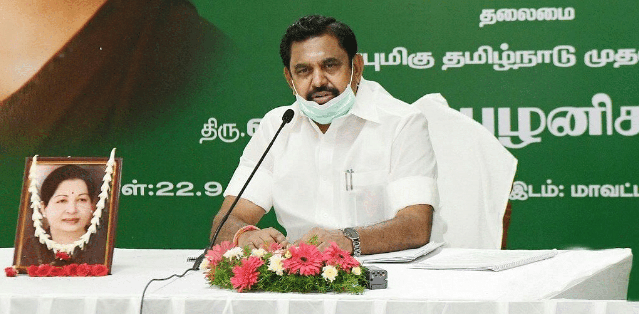  Tamil Nadu Chief Minister Edappadi K Palaniswami. Credit: Facebook (CMOTamilNadu)