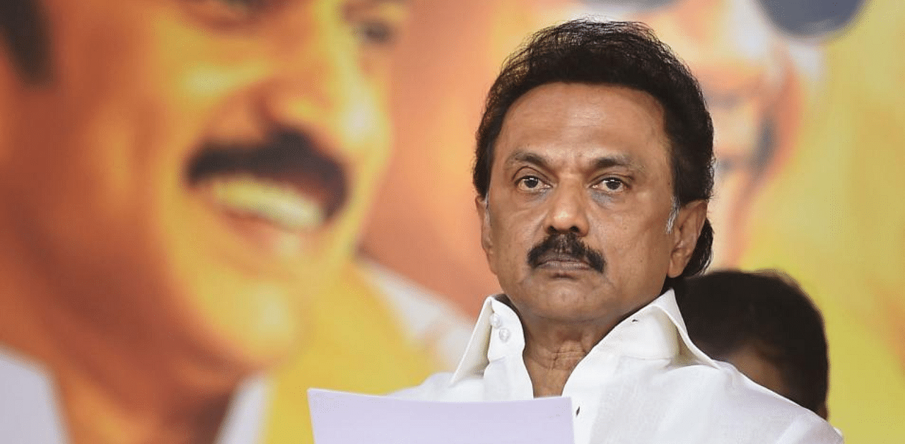  DMK members, led by Stalin, had displayed sachets of 'gutkha' a banned product, which is a mixture of chewing tobacco and betel nut, in the House. Credit: PTI Photo