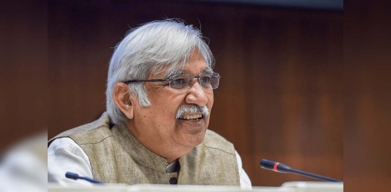 Election Commissioner of India Sunil Arora addresses a press conference on Bihar elections. Credit: PTI