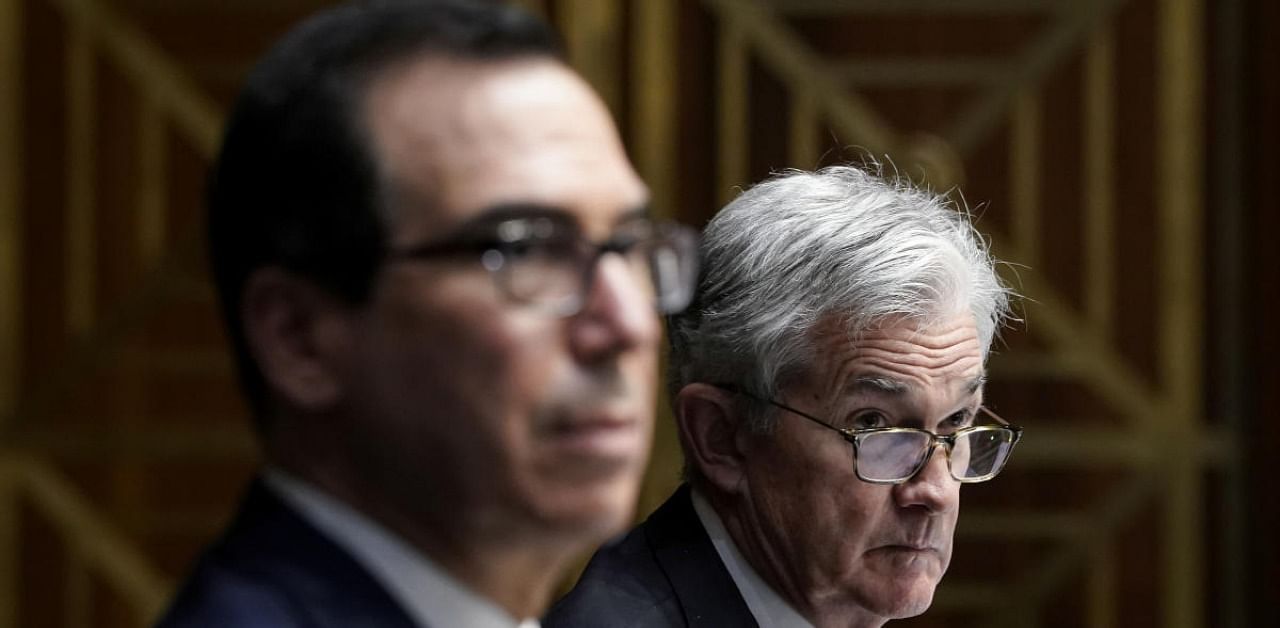 Federal Reserve Chair Jerome Powell and Treasury Secretary Steven Mnuchin. Credit: Reuters Photo