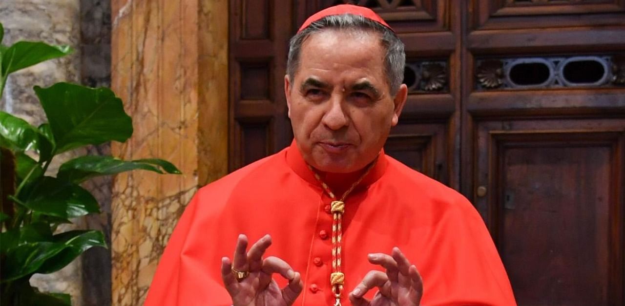 Cardinal Angelo Becciu, the head of the vatican's saint-making office, resigned, the Vatican said in a statement on September 24, 2020. Becciu was reportedly indirectly implicated in a financial scandal involving the Vatican’s investment in a London real estate deal. Credit: AFP