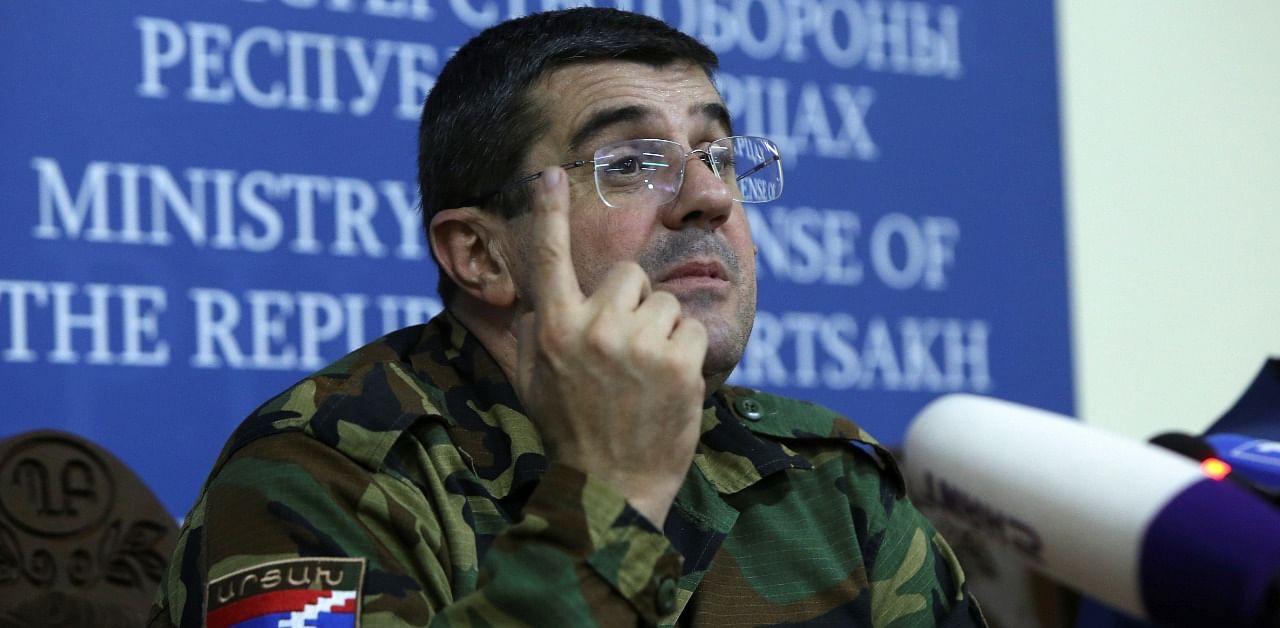  Arayik Harutyunyan, leader of the region of Nagorno-Karabakh. Credit: Reuters Photo