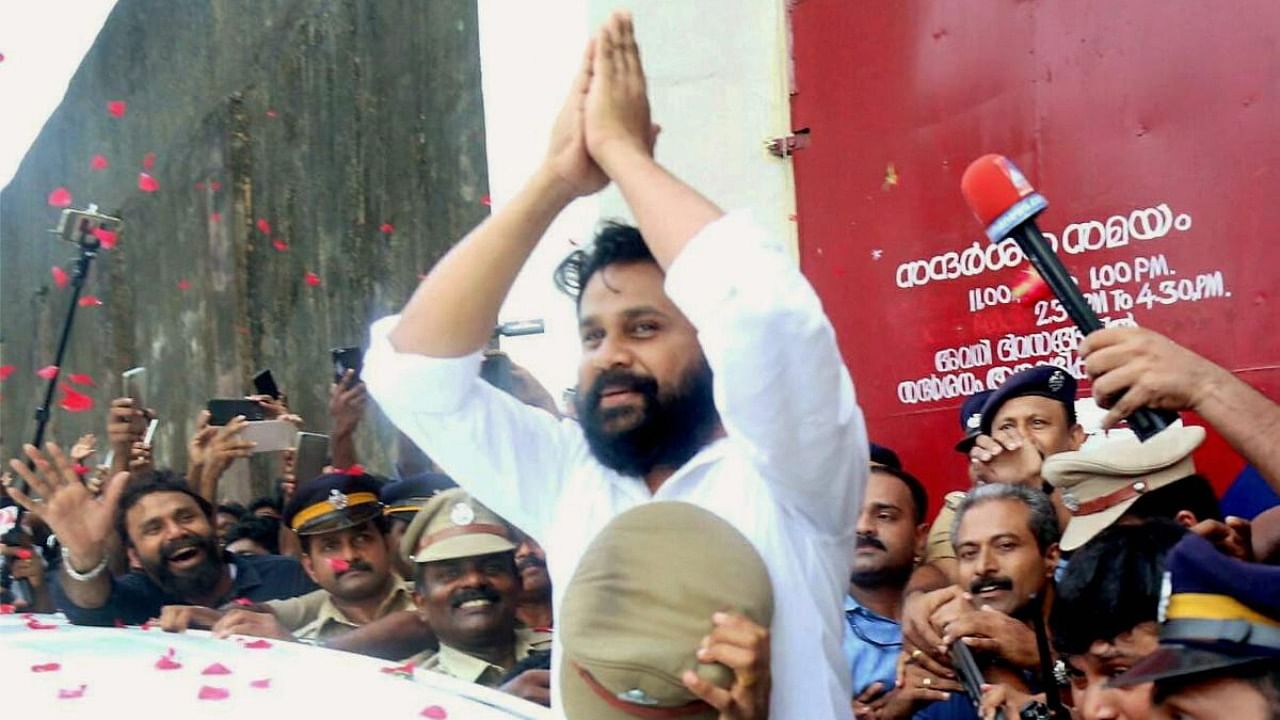 Actor Dileep is among the accused in the case. Credit: PTI/file photo.