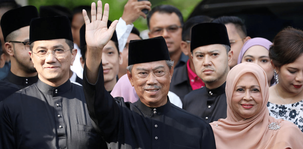 Muhyiddin's ruling coalition narrowly won Saturday's electoral contest in Sabah state, in what was widely seen as a referendum on his seven-month-old administration. Credit: Reuters Photo