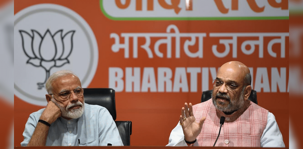 Prime Minister Narendra Modi and Home Minister Amit Shah. Credit: AFP Photo