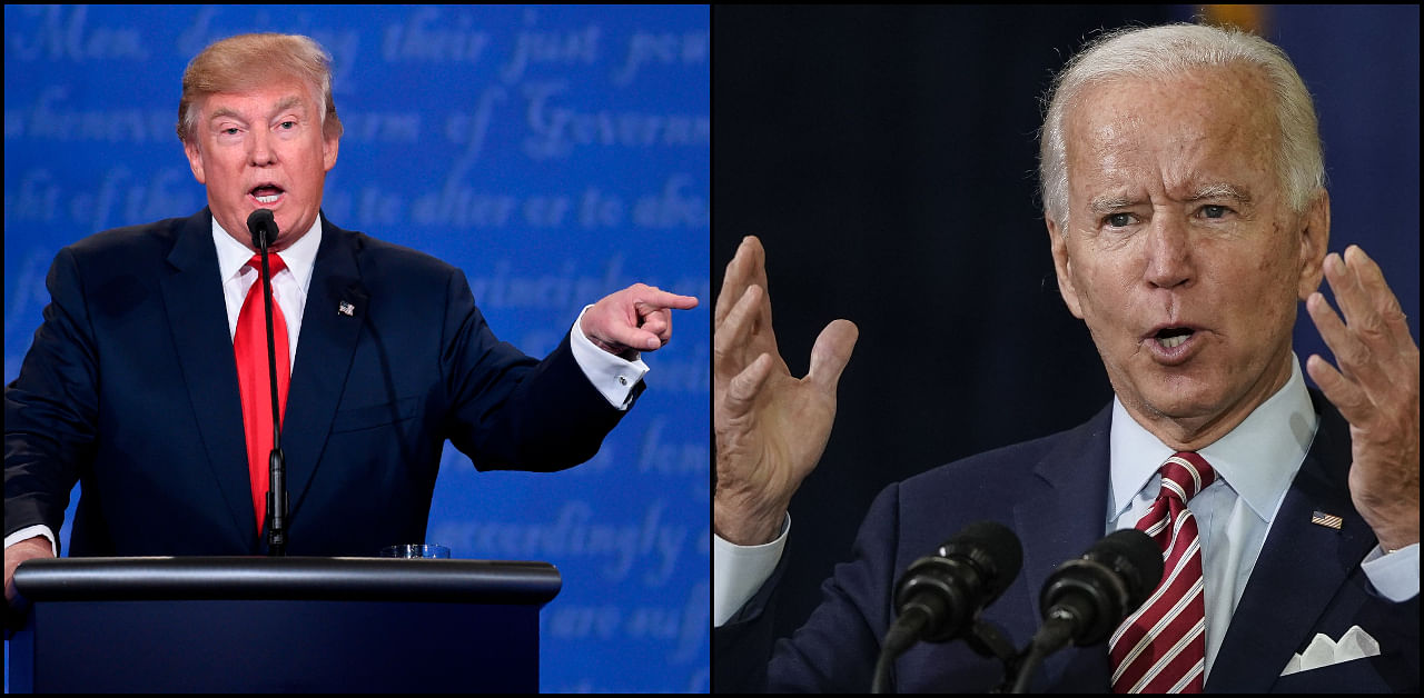 President Donald Trump and former Vice President Joe Biden. Credit: AFP Photos