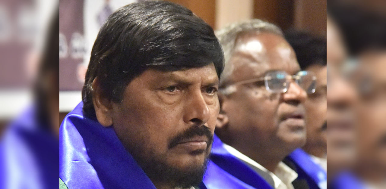 Union Minister Ramdas Athawale. Credit: DH File Photo/Janardhan B K