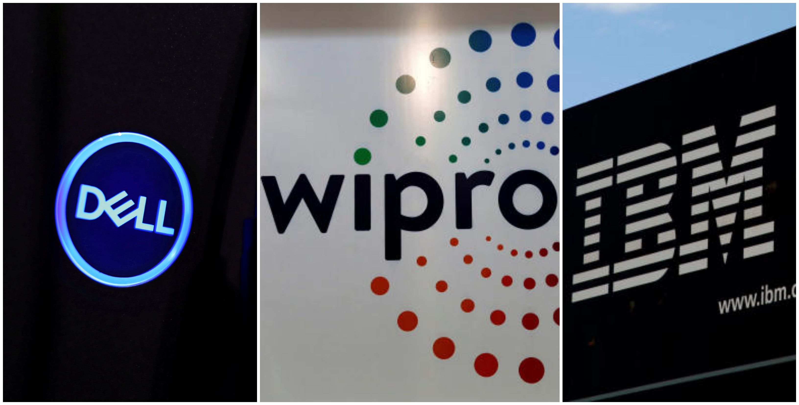 The three tech majors -- Wipro, IBM and Dell -- in various letters to the CVC and UIDAI, have raised objections to the participation of HP-Enterprise in the bidding process. Credit: Reuters, DH Photos