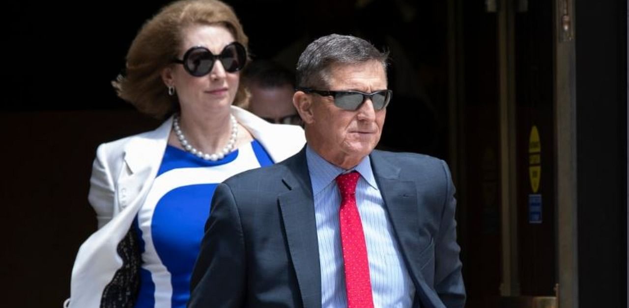 US President Donald Trump's former national security adviser Michael Flynn and attorney Sidney Powell. Credit: Twitter/@SidneyPowell1