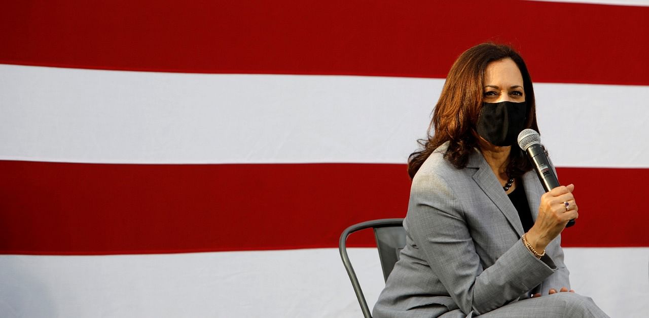 Democratic US vice presidential nominee and Senator Kamala Harris. Credit: Reuters Photo