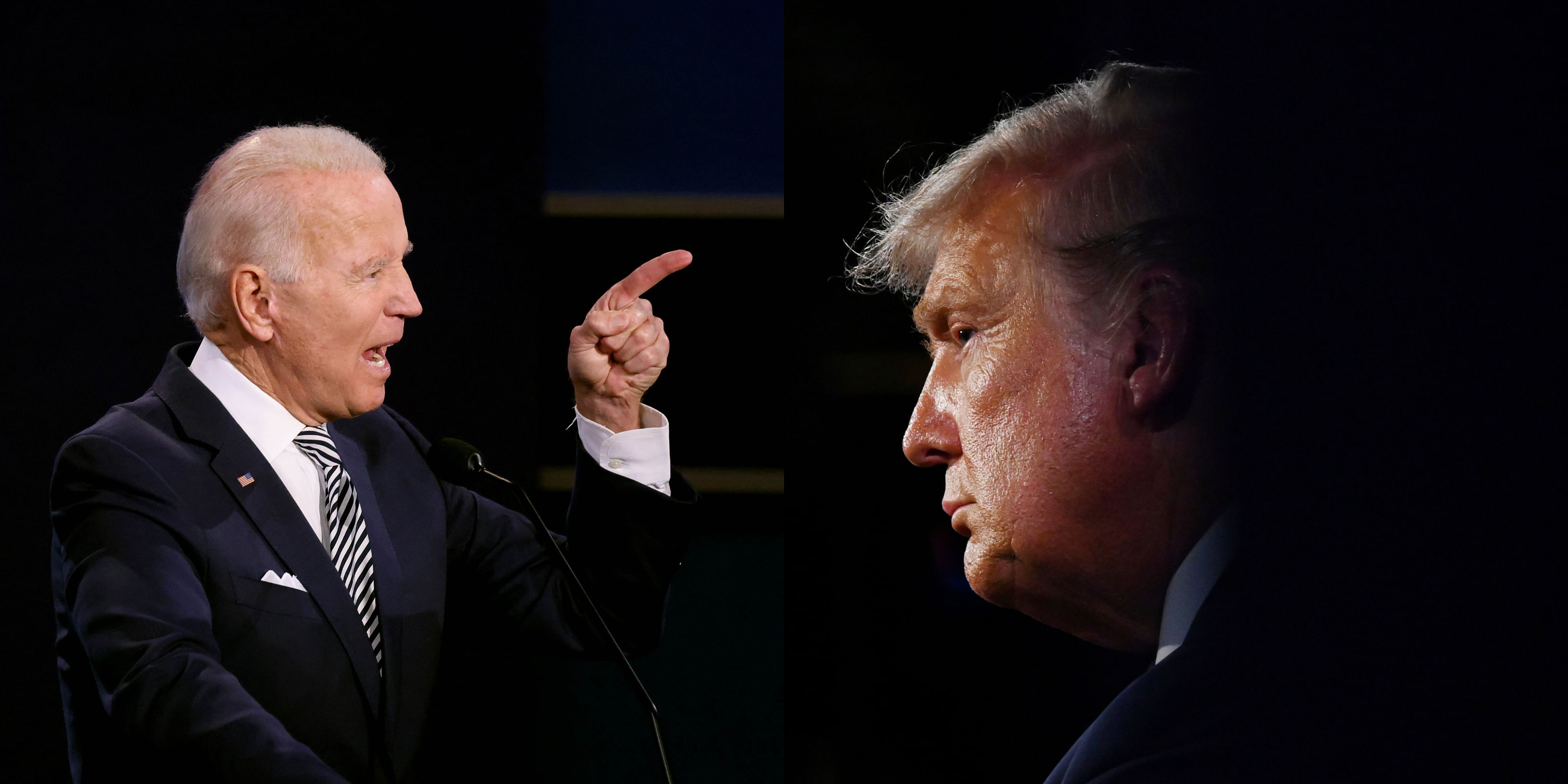 Joe Biden and Donald Trump. Credit: Reuters