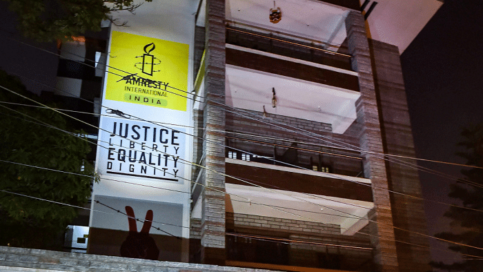 Amnesty International office building in Bengaluru. Credits: PTI Photo