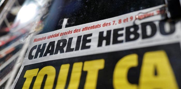 The front page of French satirical magazine Charlie Hebdo is seen at a newspapers kiosk in Paris. Credit: Reuters Photo