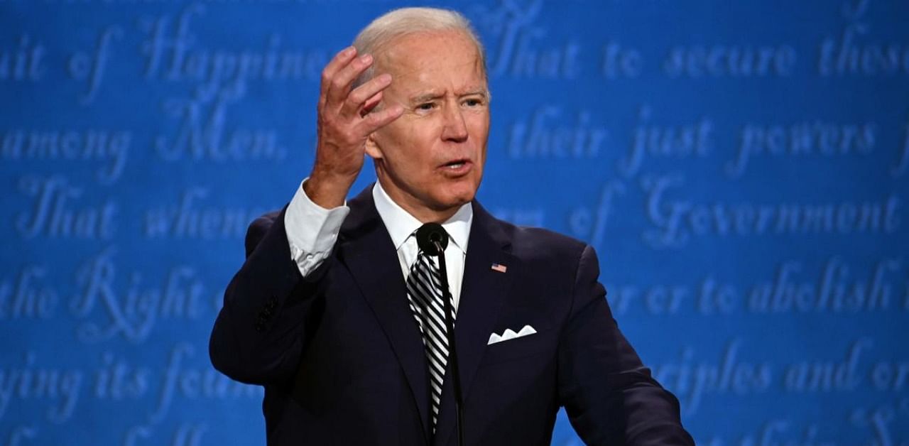 The Trump team claimed the Biden campaign had reneged on an agreement to conduct a pre-debate inspection for electronic earpieces and had asked for multiple breaks during their faceoff. Credit: AFP