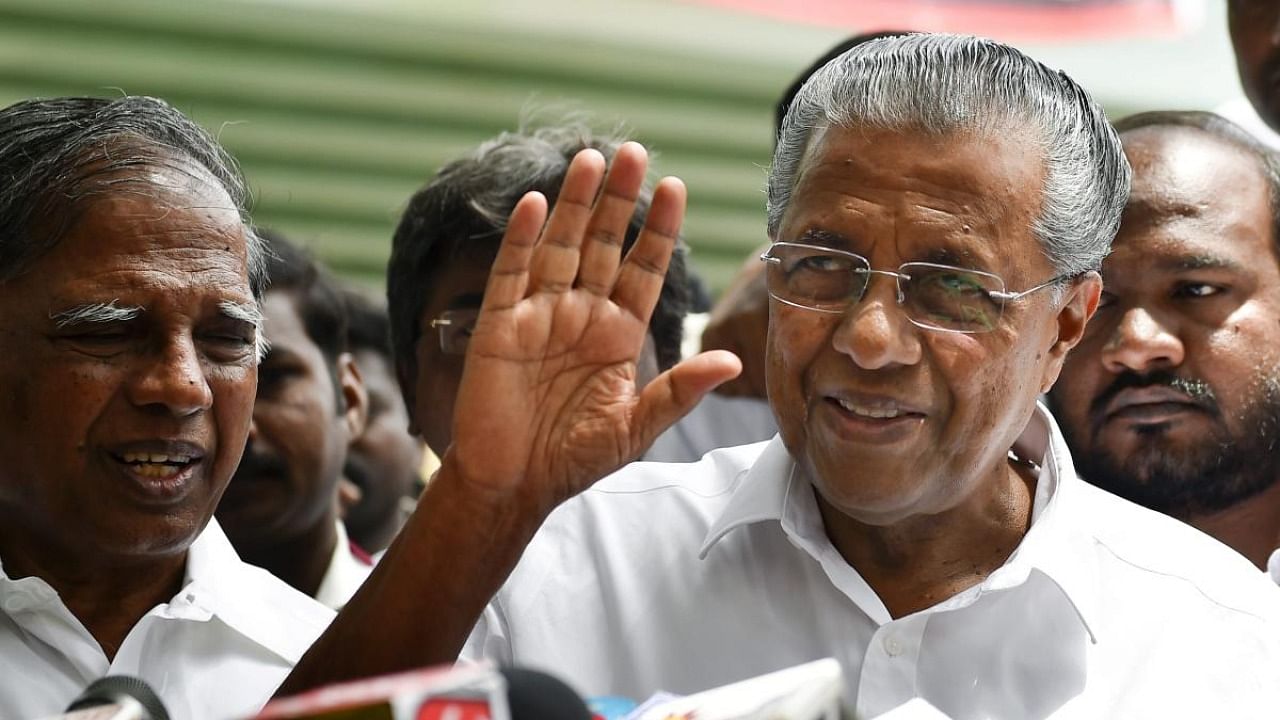 Chief Minister Pinarayi Vijayan faced allegations as he chaired the LIFE Mission. Credit: PTI/file photo.